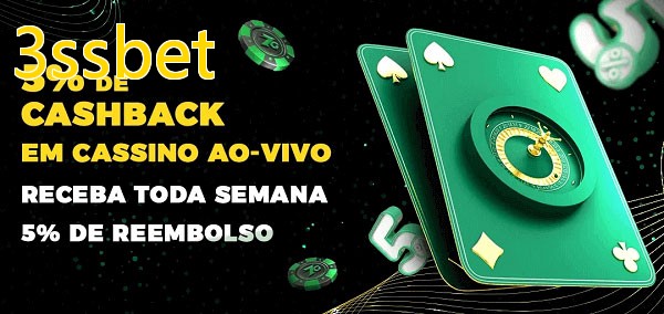 Promoções do cassino ao Vivo 3ssbet